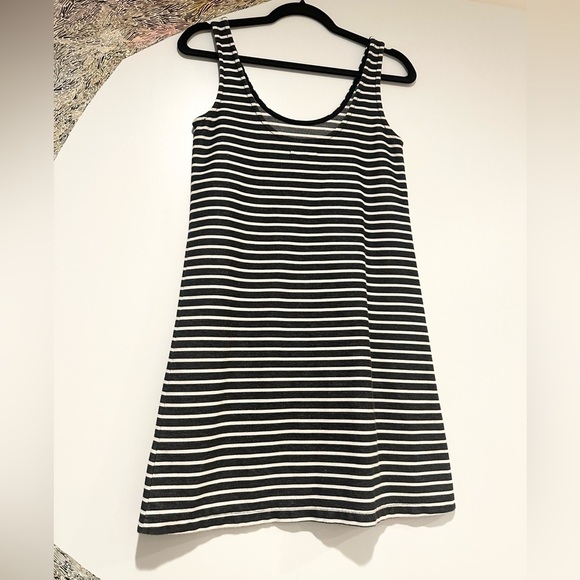 Madewell Effortless Navy and White Striped Tank Dress Casual Mini Style F2249 XS - Picture 4 of 4